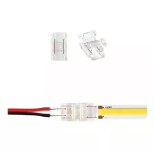 Pack X 3 Conector Tira-cable 2 Pines P/tira Led 8mm/ip66