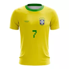 Camisa Camiseta Allejo Brasil Amarela