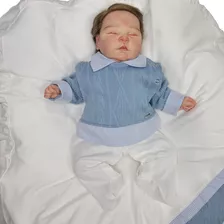 Saída Maternidade Menino Azul Clássico Príncipe
