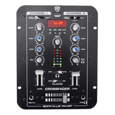 Mezclador Dj 2 Canales Rdj3bt Usb Bluetooth Talkover 4 Input