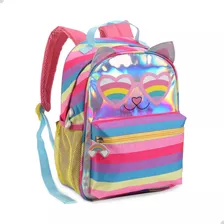 Mochila Gatinha Infantil Costas Menina Pequena 13´ Escola