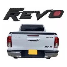 Emblema Revo Hilux Toyota 3d Negro Mate Logotipo Pick Up