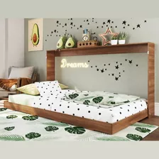 Cama De Solteiro Articulável Phoenix Art In Móveis Marrom