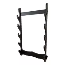 Samurai Rack Sword Holder Montaje En Pared 5 Niveles