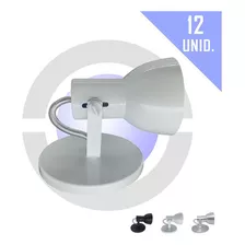 Luminária Sobrepor Para Teto Simples Laje Gesso 12 Unid Cor Branco Voltagem 110v/220v