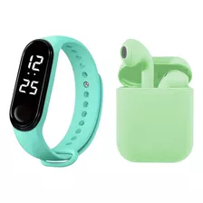 Pack Green Smart Band + Inpods Verde Pack Navidad Regalo