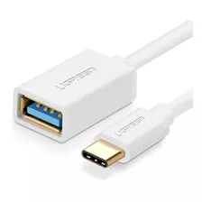 Cable Adaptador Otg Ugreen Usb C A Usb 3.0 - Adaptador Otg Color Blanco