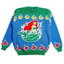 La Sirenita Disney Sweater Hombre Mujer De Tifn