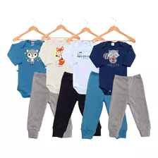 Roupa De Bebe Body Menina Ou Menino Kit 8 Peças Atacado