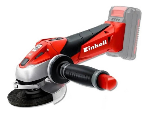 Amoladora Angular Inalámbrica Einhell 115mm Te-ag 18 Li Sola Rojo