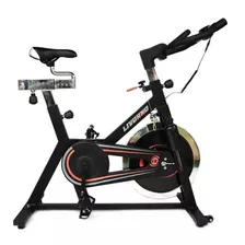 Bicicleta Estática Sportfitness Livorno Para Spinning Color Negro Y Rojo