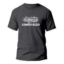 Camiseta Algodão Premium Estampa Digital Ciência Computação