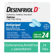 Desenfriol D 2 Mg/ 5 Mg/ 500 Mg Caja Con 24 Tabletas