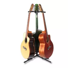 Soporte Triple 3 Guitarras Bajos Piso Tripode Musica