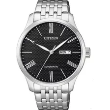 Relógio Citizen Automático Masculino Nh8350-59e / Tz20804t Cor Da Correia Prata Cor Do Bisel Prata Cor Do Fundo Preto