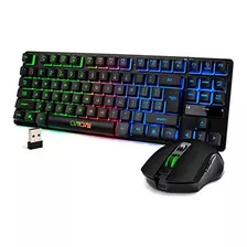 Combo De Teclado Y Mouse Inalámbricos Para Juegos Teclado Co