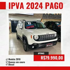Jeep/renegade Long T. Diesel Aut 2017/2018 Ipva 2024 Pago