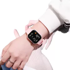  Relógio Smartwatch Troca Pulseira Eletrônico Com Tela Led 