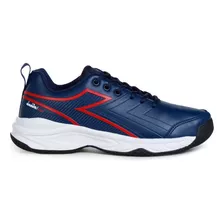 Tenis Para Jogar Tenis Diadora Loosa Azul/vermelho Masculino