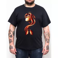 Camiseta Rei Leão - Plus Size Tamanho Grande Xg