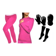 Conjunto Termico Alpina + Guantes + Pasamontaña + Medias Sti