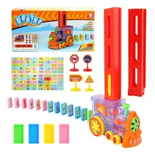 Tren Juguete Dominó Automático Juego Para Niños Y Niñas Personaje Tren Domino