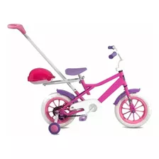 Bicicleta Stark Rodado 12 Chikys Nena 6067 Con Manija Color Rosa