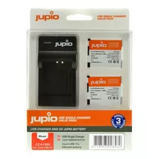 Jupio Pair Of Nb-11l Batteries And Usb Single Charger Value