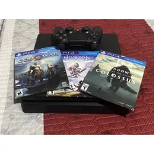 Sony Ps4 Slim ( Poco Uso) - 1 Mando - 3 Juegos Originales