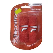 Muñequera Tecnifibre Roja X2 Tenis Padel Squash