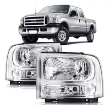 Farol Ford F250 F350 F4000 2006 A 2011 Foco Simples Cromada