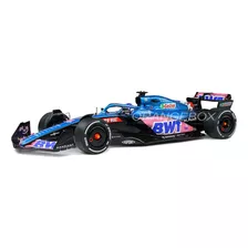 Fórmula 1 Alpine A522 Alonso Monaco 2022 1:18 Solido 