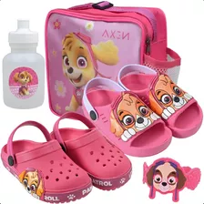 Babuche Infantil Patrulha Nexa Original Kit 2 Pares E Bolsa