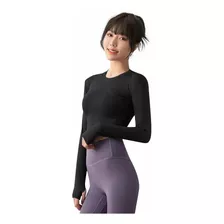 Ropa Deportiva De Lycra Yoga De Manga Larga De Secado Rápido