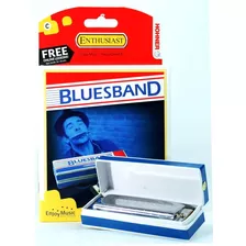 Armonica Plateada Hohner Blues Band Tono C Do Cv