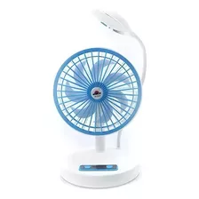 Ventilador Para Escritorio Practico Y Portatil Con Luz Led 