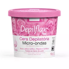 Cera Depilatória Micro-ondas Rosas Depilflax 100g