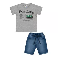 Conjunto Infantil Menino Pulla Bulla Manga Curta Ref. 37775