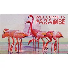 Toland Home Garden 800411 Flamingo Paradise Felpudo 18 X 30 