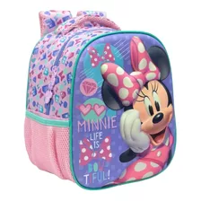 Mochila 10 Minnie Se - 10954 - Artigo Escolar Cor Rosa-escuro