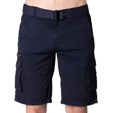 Bermuda Casual Cargo Hombre Azul Stfashion 50704601