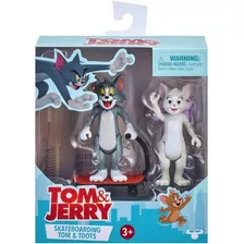 Tom Y Jerry - Pack De Figuras Tom Y Toots Skateboarding