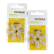 Bateria Phonak P10/ Pr70 - Para Aparelho Auditivo(60 Pilhas)