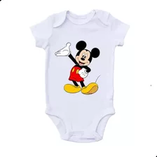 Roupa Body Mickey Donald Para Bebê Recém Nascido Criança Top