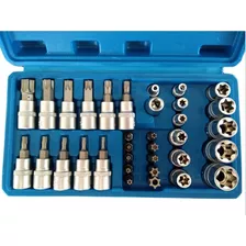 Kit Soquete De Impacto Macho Femea 3/8 34pçs 