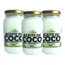 Aceite De Coco Caja Por 24 Unidades De 500ml Envase Vidrio