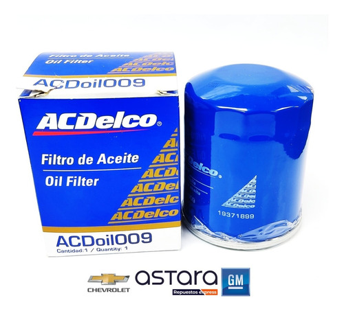 Filtro Aceite Acdelco Chevrolet Dmax 2.5 2015-2020 Foto 4