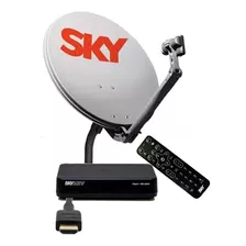 Antena Parabólica 60 Cm Sky Conforto Com 1 Aparelho Em Hd