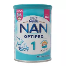 Leche De Fórmula En Polvo Sin Tacc Nestlé Nan Optipro 1 En Lata De 1 De 360g - 0 A 6 Meses