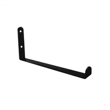 Cantoneira Suporte Invertido P/ Prateleira 20cm Kit 3 Uni Cor Preto